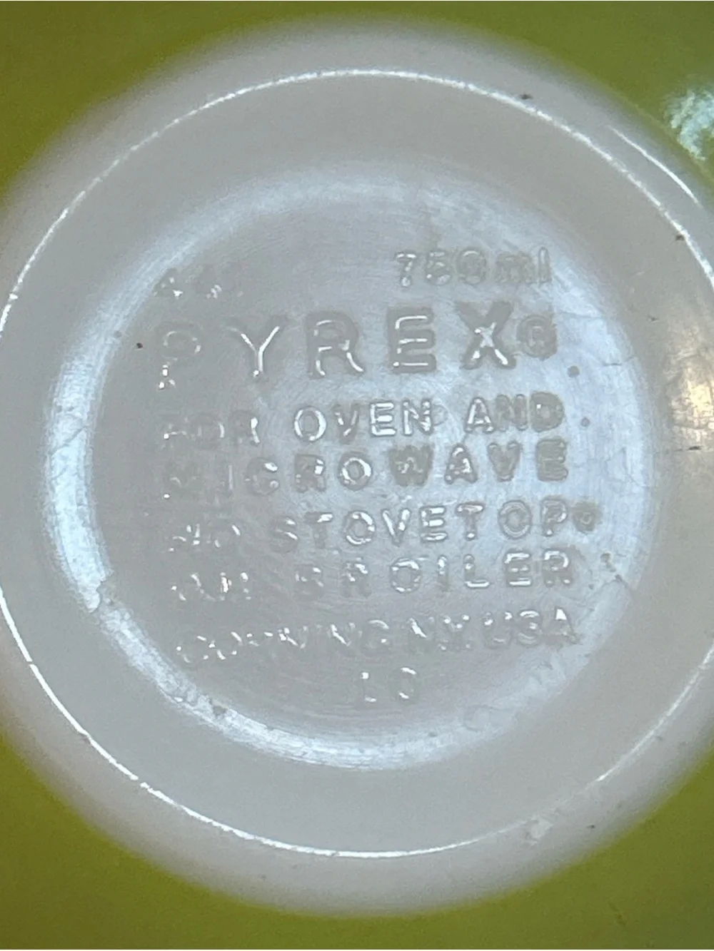 Rare Pyrex 441 Spring Blossom Crazy Green Daisy 750 ML Mixing Cinderella BOWL